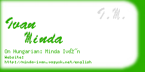 ivan minda business card
